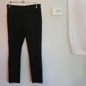 Lightly Patterned Black Work Pants